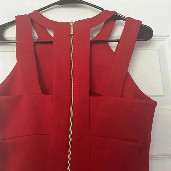 Red Calvin Klein Dress Size 8 - Picture 6 of 7